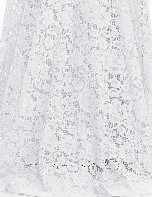 Шикарное кружевное платье белого цвета фасон Русалочка