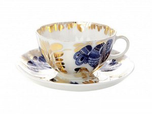 Чашка с блюдцем Тюльпан Золотой сад чайная 250 мл