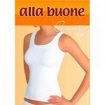 7028 Майка женская (Alla Buone) из хлопка на широких бретелях