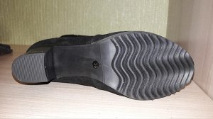 Сапоги зимние 35р. (23см. по стельке) натуральная замша и мех