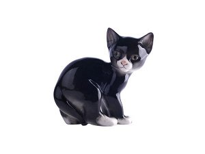 Скульптура Кошка Черный 140*69*140 мм