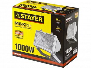 STAYER MAXLight прожектор  1000 Вт галогенный