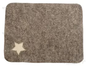 Коврик для сауны "Знамя" 46,5х37,5см, цв.серый