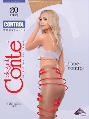 Колготки  Control 20 (Conte)  с утягивающими удлиненными шортиками