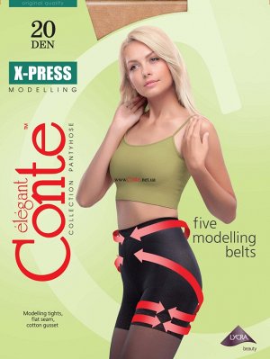 X-Press 20 колготки (Conte)/8/ шортики,с моделирующим эффектом размер 5