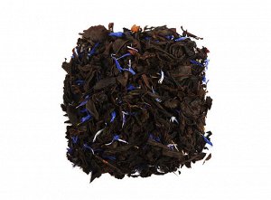 чай Смесь лучших  сортов чёрного чая и тонких лепестков синего василька, натуральное масло бергамота.