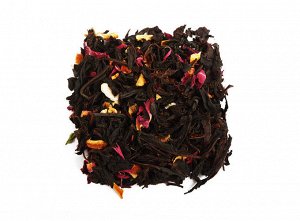 чай Смесь классических сортов чёрного чая, цедра лимона, цедра апельсина, лепестки розы, василёк, ароматические масла.
