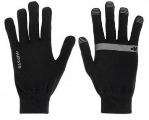 Спортивные Спортивные перчатки, бесшовные. Материал: полиэстер. Размер (ширина ладони, длина перчатки): S (7.4, 17.8 см), L (8, 19 см), XL (8.3, 19.6 см). Цвет: ЧЕРНЫЙ.