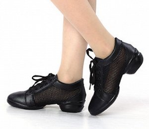 Туфли Туфли для кадрили, женские. Высота каблука 4 см. Материал: кожа + сетка. Размер: 35, 36, 37, 38, 39, 40, 41. Цвет: ЧЕРНЫЙ