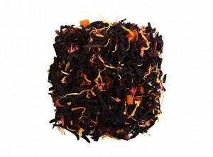 чай Цейлонский черный чай, кусочки тропической папайи, шиповник, лепестки календулы и розового василька, ароматические масла.