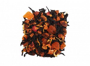 чай Цейлонский черный чай, кусочки яблока, цукаты, лепестки розы и календулы. Натуральные ароматические масла.