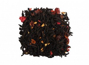 чай В состав этого напитка входит цейлонский черный чай, кусочки имбиря, мелисса, цельный шиповник, кусочки вишни, натуральные ароматические масла.