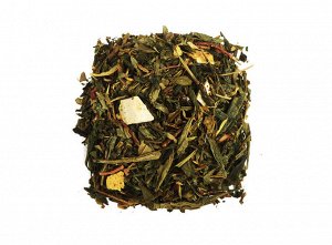 чай В состав этого чая входит крупная японская сенча, цедра цитрусов, ярко-жёлтые лепестки календулы, натуральные ароматические масла.