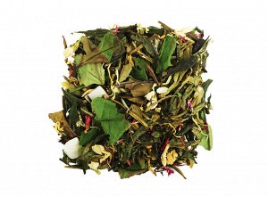 чай В состав этого напитка входит смесь классических сортов зелёного чая, кусочки малины, золотистая календула, ароматические масла.