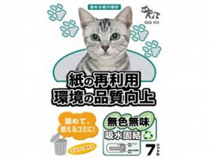 Бумажный наполнитель QQ Kit Оригинал 7л Комкующийся