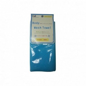 27300kai "Body Wash Towel" Мочалка для тела средней жесткости (голубая)