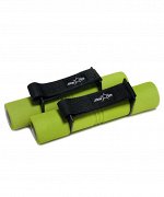 Гантель неопреновая STAR FIT DB-203 1,5 кг, зеленая (пара)