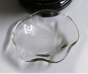 Прозрачный стеклянный поднос для аромомасел