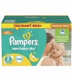 PAMPERS Подгузники New Baby-Dry Mini (3-6 кг) Малая Мега Упаковка 144