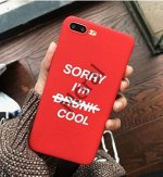 чехол для iphone Sorry красный
