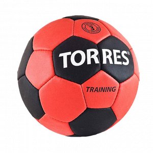Мяч ганд."TORRES Training", арт.Н30022, р.2, ПУ, 5 подкл.слоев, красно-черный