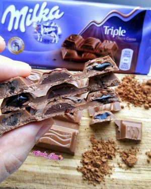Шоколад Milka Triple Cacao, 100 грамм