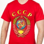Футболка «СССР с Гербом» красная
