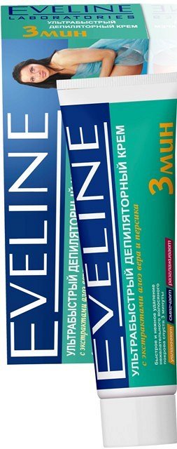 Ультрабыстрый депиляторный крем 3мин. с алоэ вера и персиком 100ml