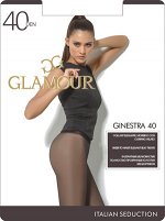 Элегантные шелковистые полностью прозрачные колготки GLAMOUR Ginestra 40 без шортиков
