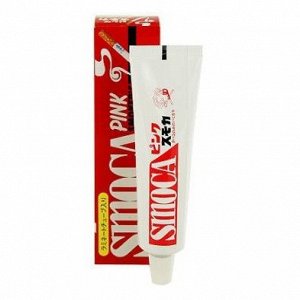Smoca/ Pink" Зубная паста для курящих со вкусом мяты и зимней зелени 120г, Япония