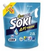 601603 Жидкое средство для стирки &quot;Soki&quot;
(в автоматических стиральных машинах с горизонтальной загрузкой) МУ 2 л / 6