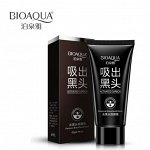 Угольная маска для удаления черных точек BIOAQUA