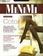Теплые эластичные колготки Minimi COTONE 250