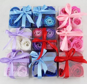 Розы из мыла + подарочная коробка