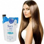 LION Шампунь-кондиционер &quot;Soft in 1 - сияние и гладкость 2 в 1&quot;, запасной блок, 380 мл Япония