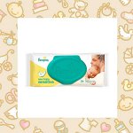 PAMPERS Детские влажные салфетки New Baby Sensitive 54шт ПрепакКороб