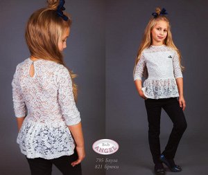 Брюки, девочка, полушерсть, тиар