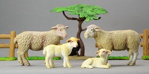 Набор из 2 игрушечных фигурок Овцы