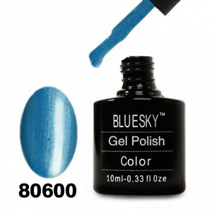 Гель лак Bluesky 80600-Голубой с микроблеском