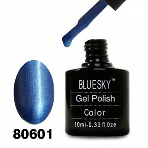 Гель лак Bluesky 80601-Синий перламутровый,с микроблестками