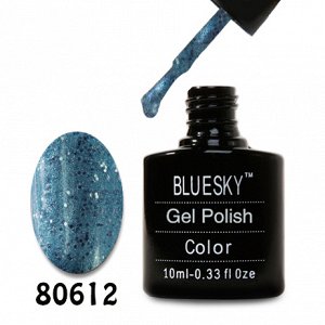 Гель лак Bluesky 80612-Морозный голубой,с блестками и перламутром