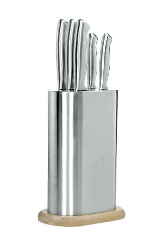 S503-ND001 Набор ножей из нержавеющей стали "Silver tools" с пластиковыми ручками:6 ножей Арт.S503-ND001