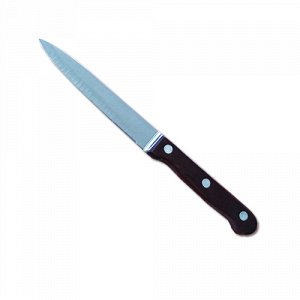 РТЗ-7 Универсальный нож 12,5/0,12см  с темной  деревянной ручкой, РТЗ-7