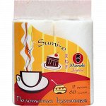 Полотенца бумажные &quot;Maneki&quot; Sumi-e 2 слоя, 60 л., белые, 2 рулона/упаковка