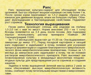 *Рапс 0,25 кг