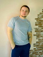 Футболка однотонная maxi.Цвет:Серый