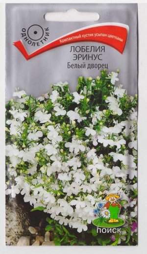 Лобелия Белый дворец эринус (Код: 66896)