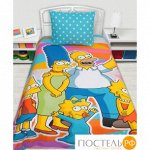 522022 КПБ 1,5сп Семейка &quot;Simpsons&quot; н(1)50*70