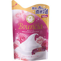 Увлажняющее мыло для тела со сливками, коллагеном и ароматом цветов Bouncia (сменная упаковка), 430 мл