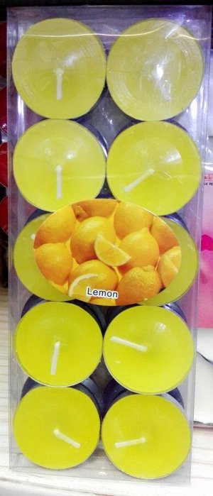 свечи ароматические аромат лимона, 1уп